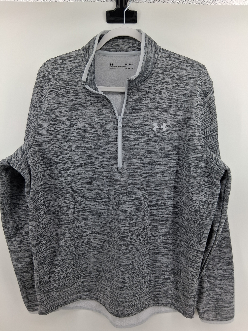Under Armour Men's Gray Marled Quarter-Zip Pullover